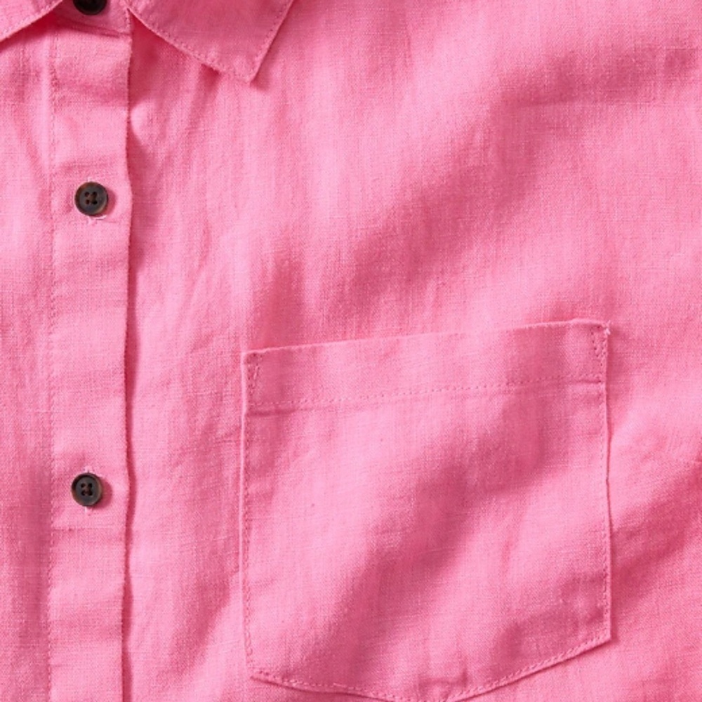 Athleta Vibrant Pink Short Sleeve Shirt women size S - Picture 3 of 7